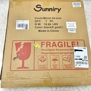 Round circle mirror new never used from tiktok shop🛍️🛒